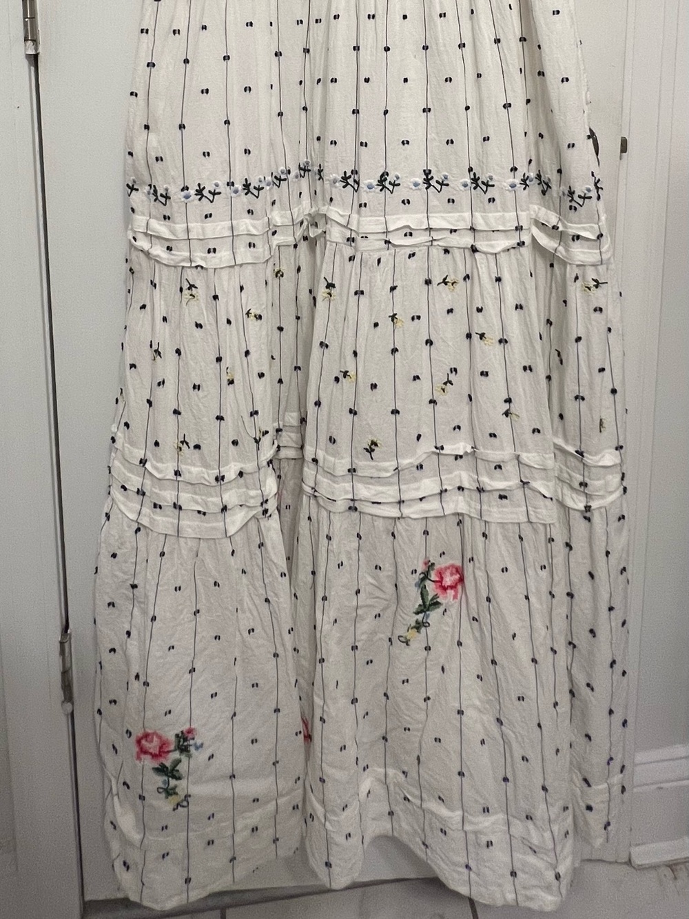 Anthropologie The Somerset Embroidered Dobby Maxi Dress - Picture 11 of 11